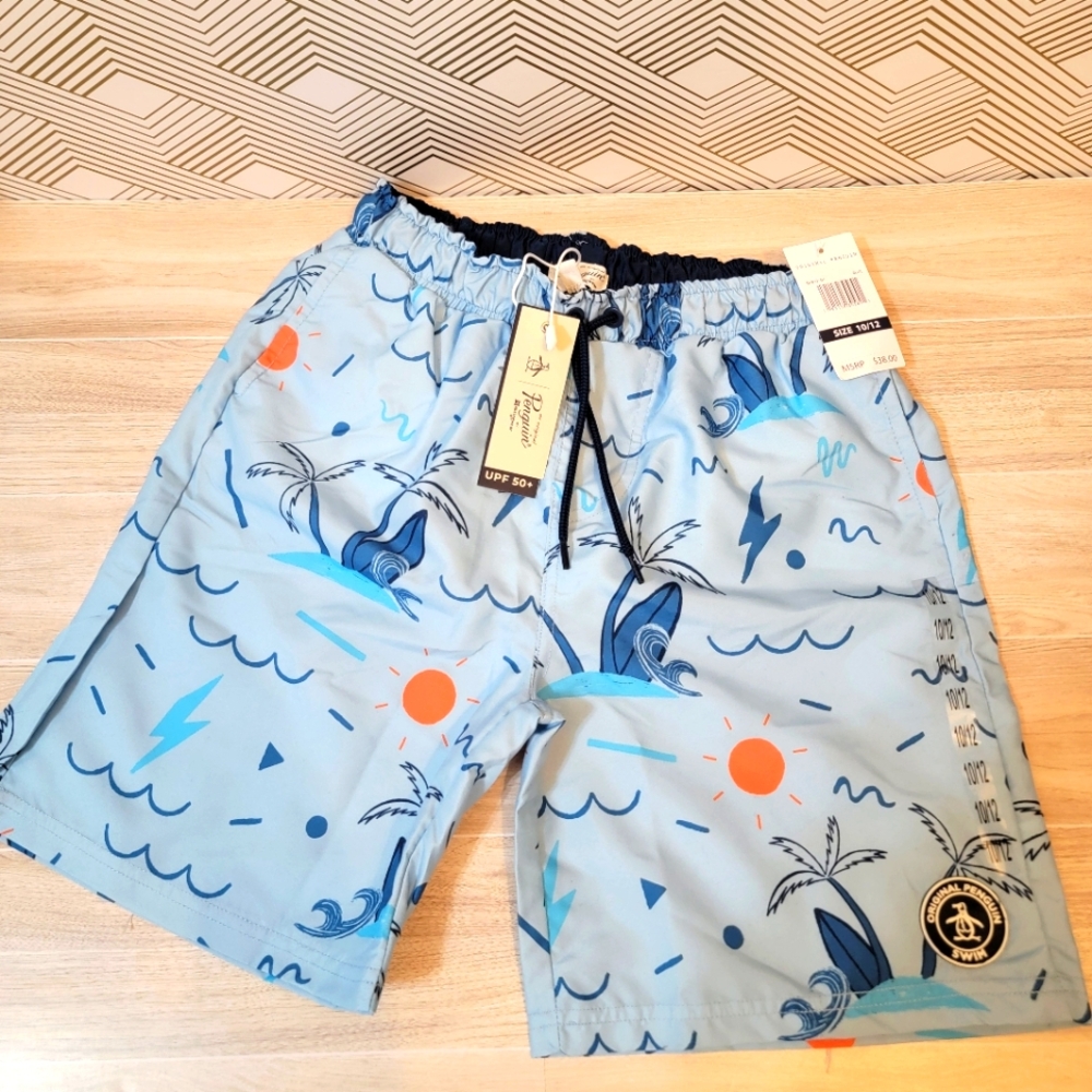 NWT Original Penguin Swim Shorts (Boys/Youth)